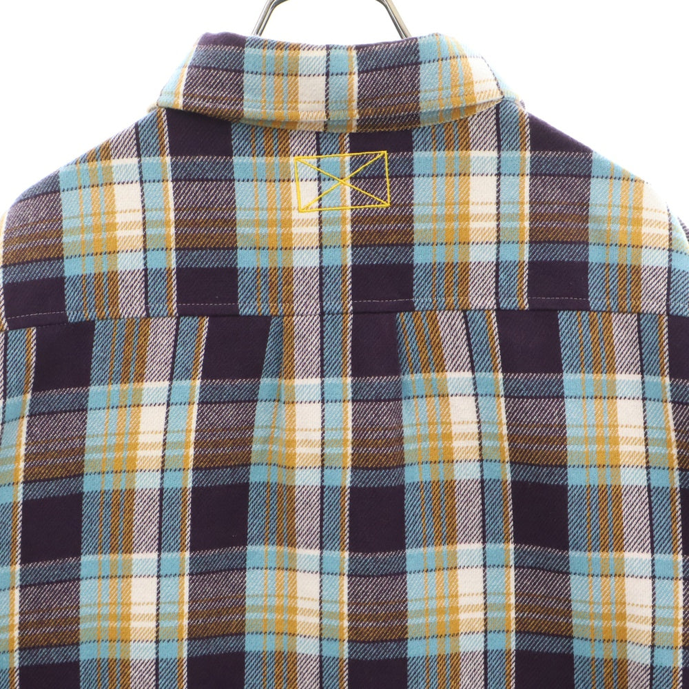 MLVINCE(メルヴィンス) フロントポケット 長袖ネルシャツ チェックシャツ マルチカラー