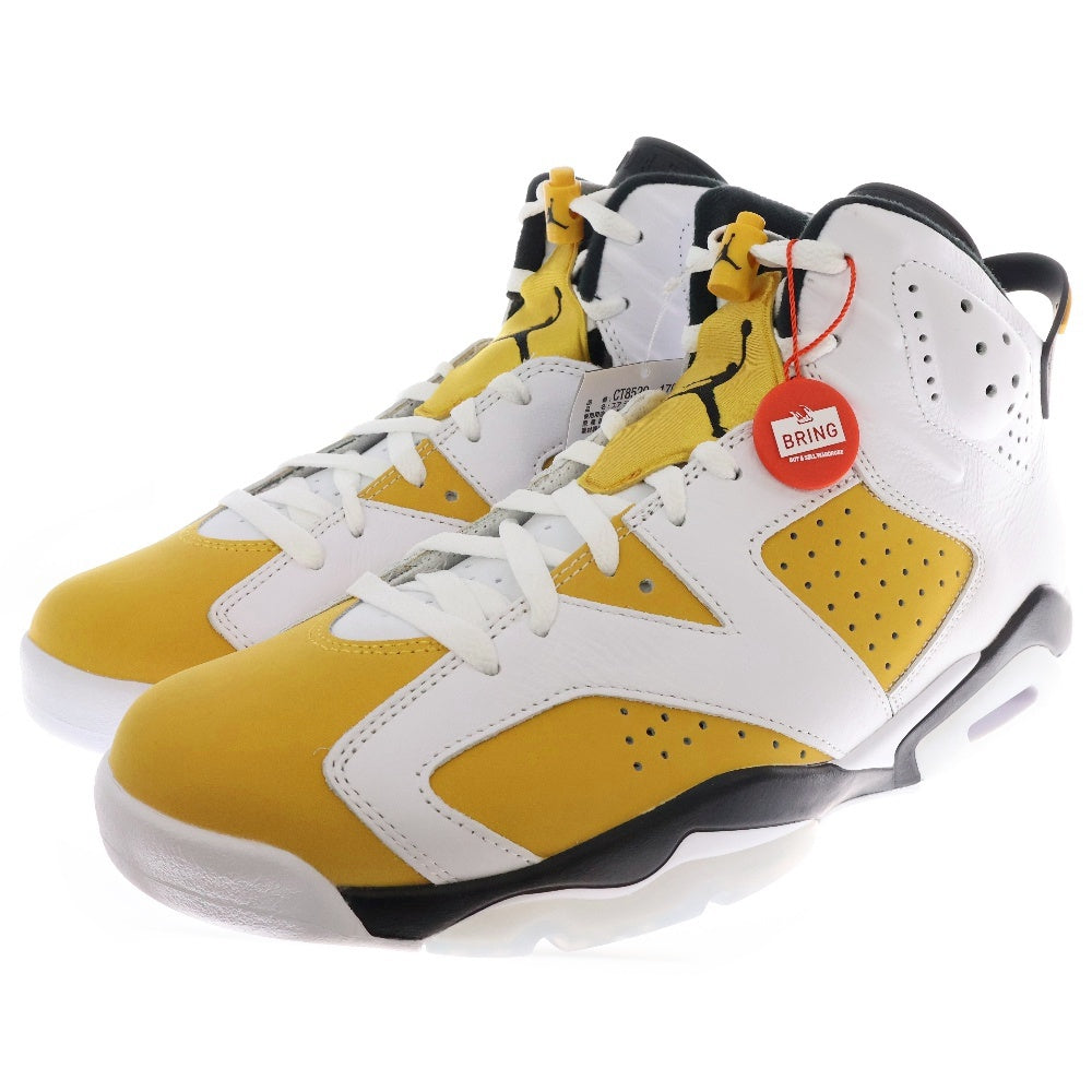 NIKE(ナイキ) AIR JORDAN 6 Retro Yellow Ochre エアジョーダン6レトロ イエローオークル ハイカットスニーカー CT8529-170 ホワイト/イエロー US12/30.0cm