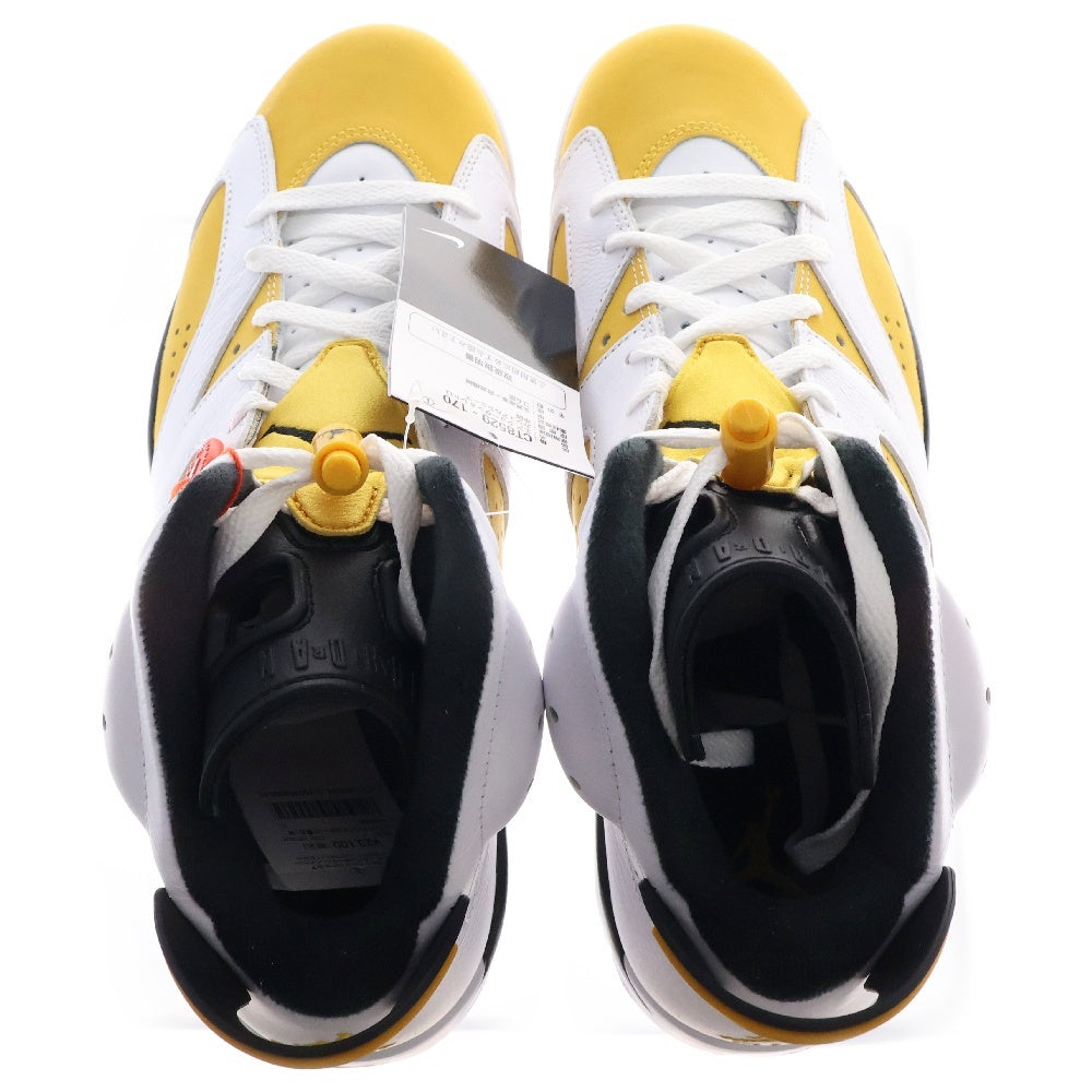 NIKE(ナイキ) AIR JORDAN 6 Retro Yellow Ochre エアジョーダン6レトロ イエローオークル ハイカットスニーカー CT8529-170 ホワイト/イエロー US12/30.0cm