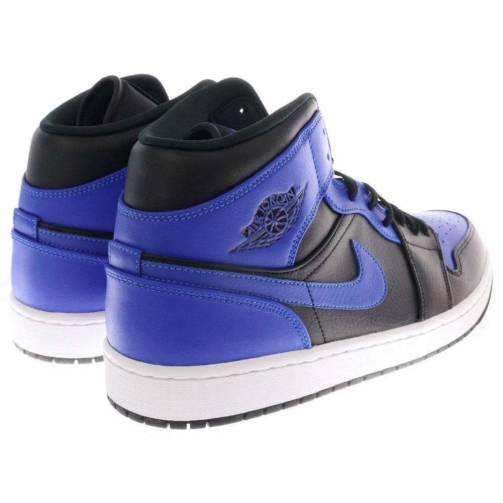 NIKE(ナイキ) AIR JORDAN 1 MID HYPER ROYAL エアジョーダン1 ミッド ハイパーロイヤル ミドルカットスニーカー 554724-077 ブルー/ブラック US12.5/30.5cm