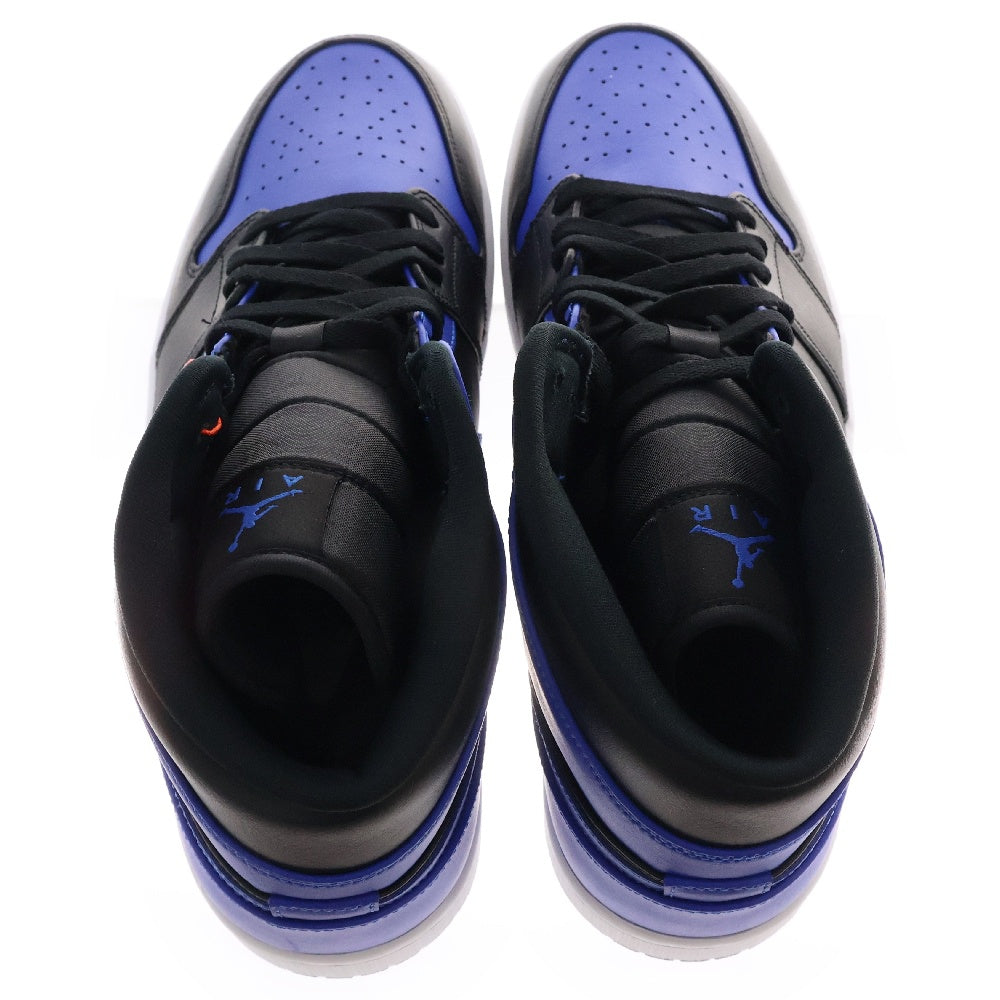 NIKE(ナイキ) AIR JORDAN 1 MID HYPER ROYAL エアジョーダン1 ミッド ハイパーロイヤル ミドルカットスニーカー 554724-077 ブルー/ブラック US12.5/30.5cm