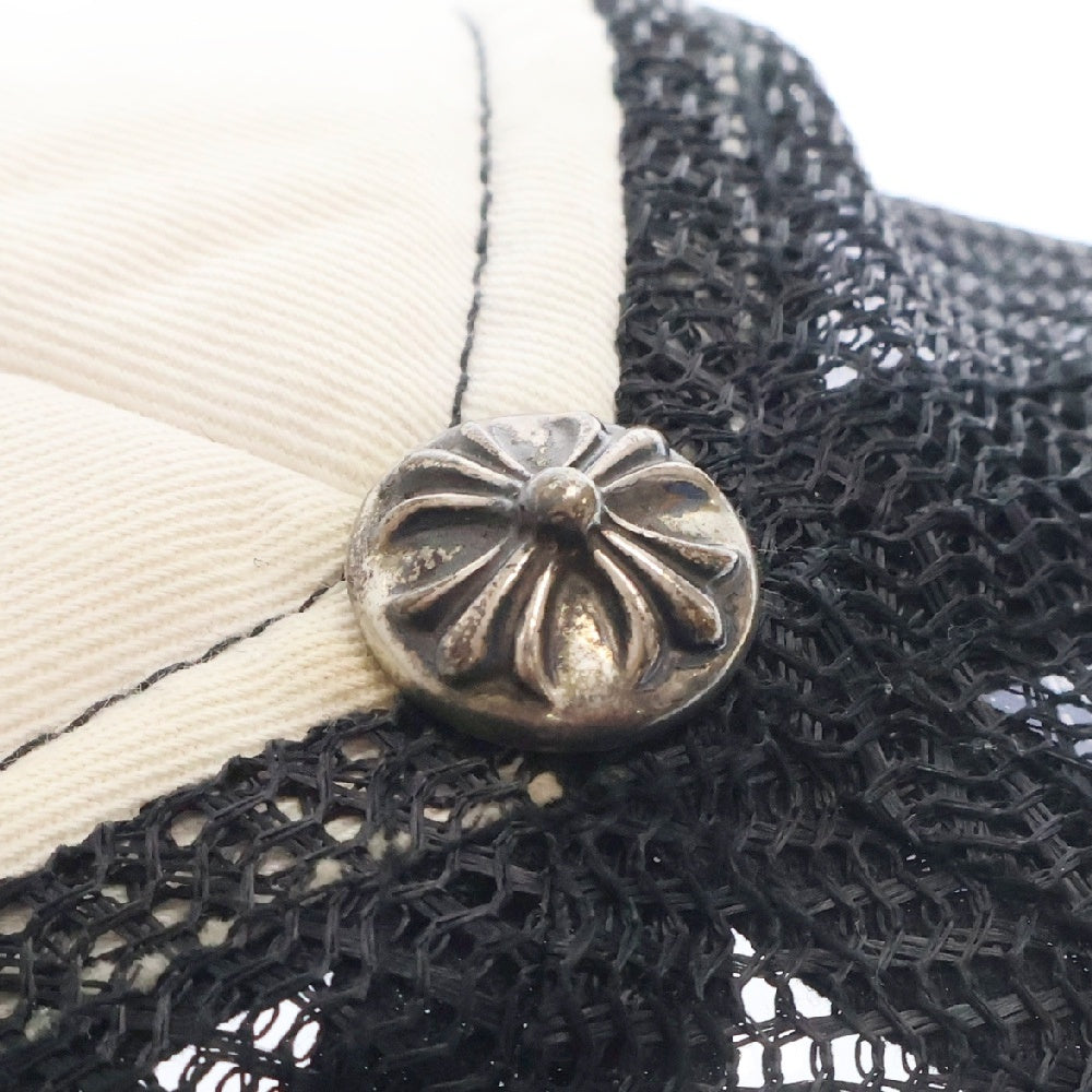 CHROME HEARTS(クロムハーツ) OLD TRUCKER CAP トラッカーキャップ CHパッチクロスボール付メッシュキャップ 帽子 ブラック/ホワイト