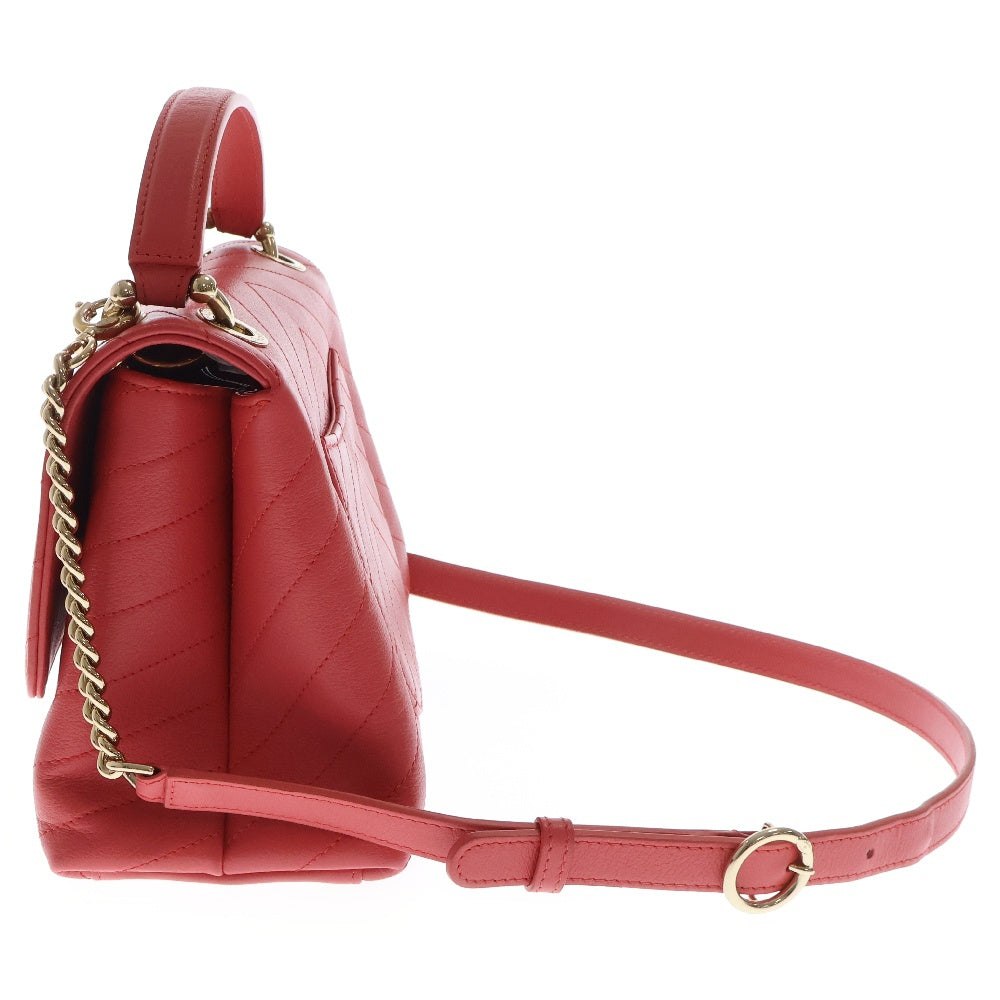 CHANEL(シャネル) トップハンドル 2WAY ハンドチェーンショルダーフラップバッグ レディース ピンク A57147