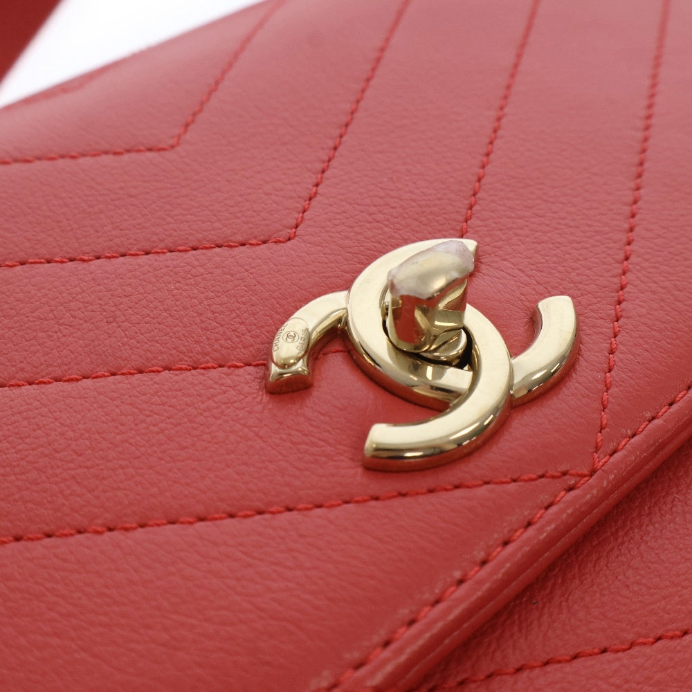 CHANEL(シャネル) トップハンドル 2WAY ハンドチェーンショルダーフラップバッグ レディース ピンク A57147