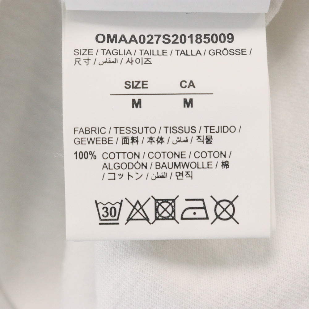 OFF-WHITE(オフホワイト) 20SS Little Girl Slim Fit Tee 刺繍デザイン 半袖Tシャツカットソー OMAA027S20185009
