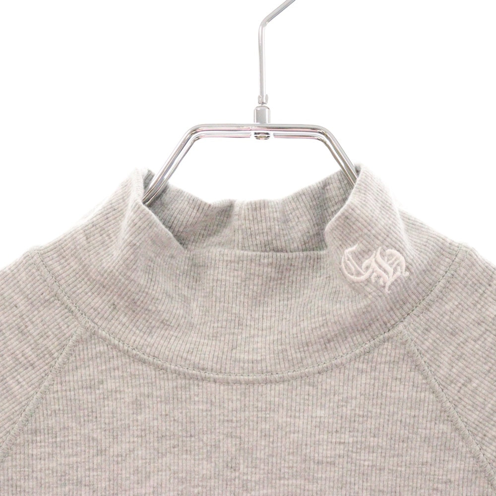 CHROME HEARTS(クロムハーツ) BAD SEED CH Plus Mock Neck Tee バッドシード CHプラス モックネック半袖Tシャツカットソー レディース グレー