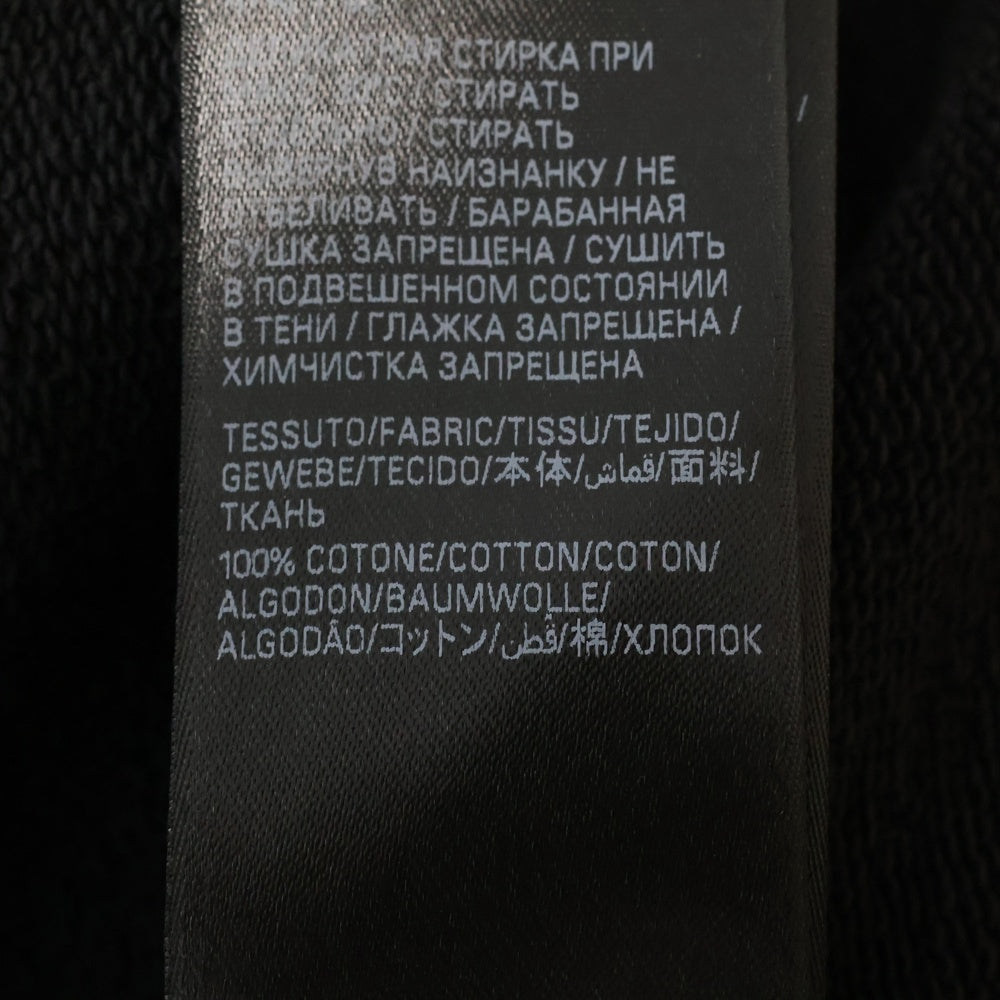 BALENCIAGA(バレンシアガ) 24AW Cropped Hoodie フロントプリントロゴ クロップドパーカー レディース ブラック/ブルー 783397 TRVC3