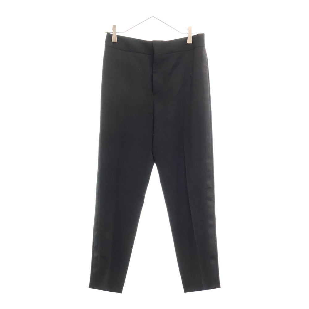 SAINT LAURENT PARIS(サンローランパリ) Wool Slacks Pants ウール サイドライン スラックス パンツ ブラック レディース 473446 Y085W