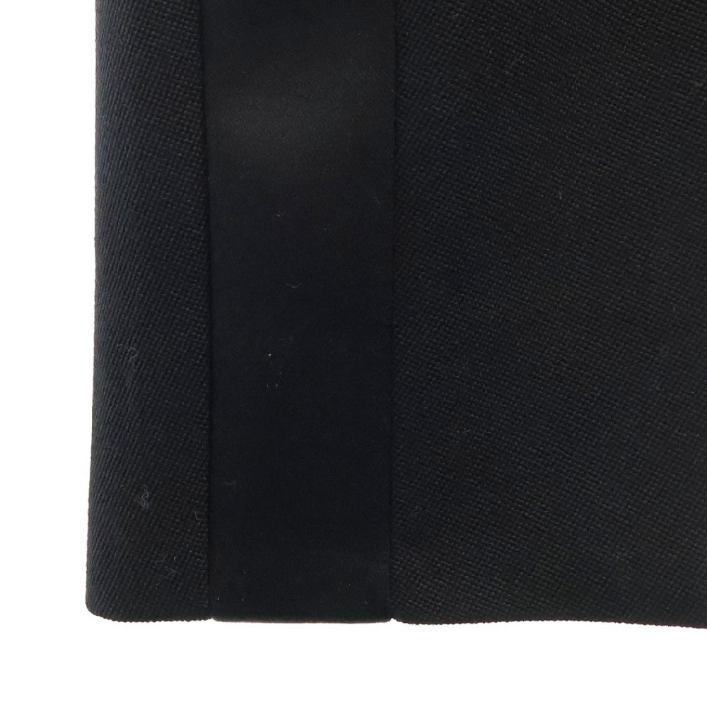 SAINT LAURENT PARIS(サンローランパリ) Wool Slacks Pants ウール サイドライン スラックス パンツ ブラック レディース 473446 Y085W