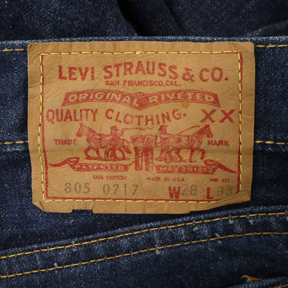 Levi's(リーバイス) 70s VINTAGE 805-0217 BIG E 42TALON ボタン裏刻印8 ジップデニムパンツ インディゴ