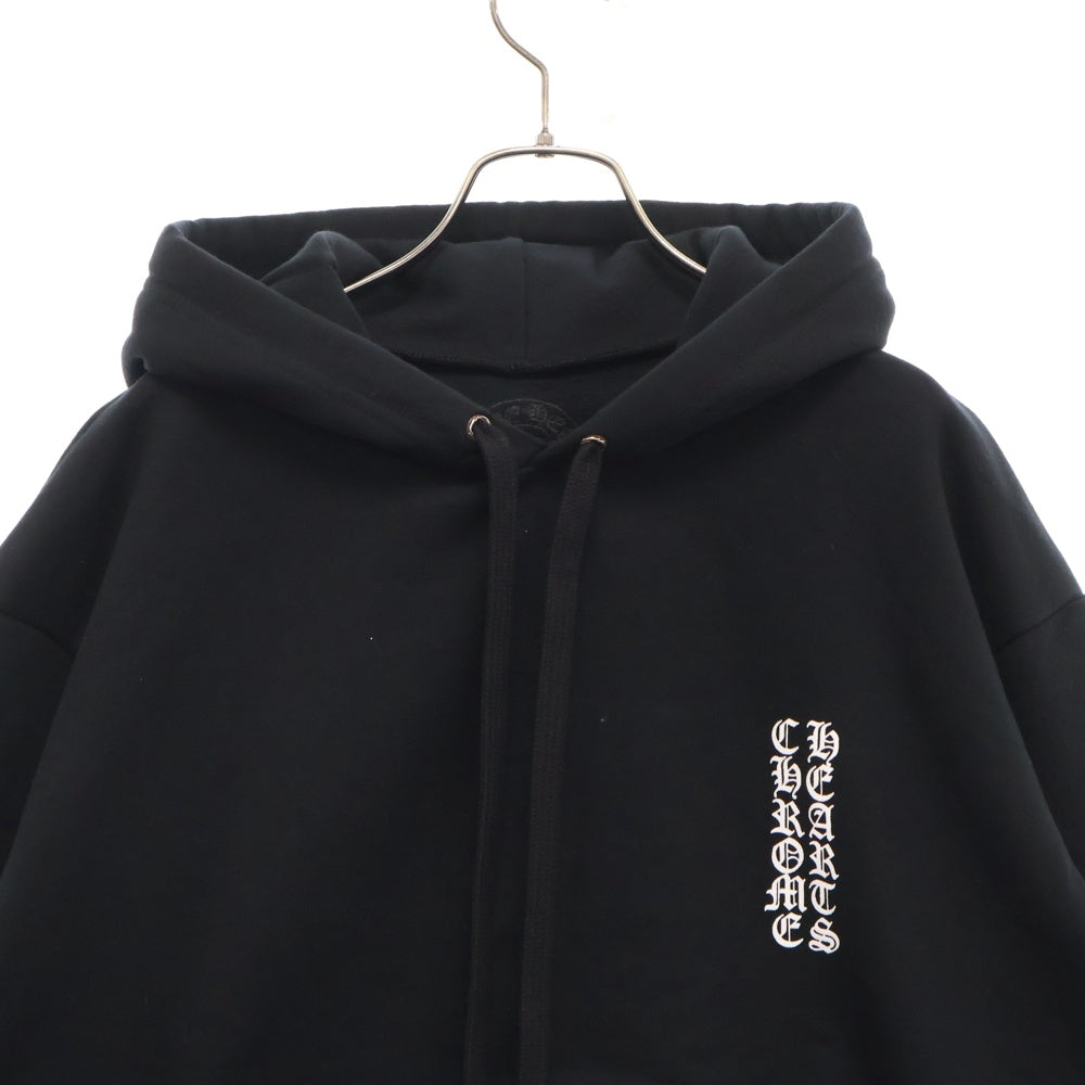 CHROME HEARTS(クロムハーツ) SWTSHRT PLVR アームロゴプリント プルオーバーパーカー ブラック