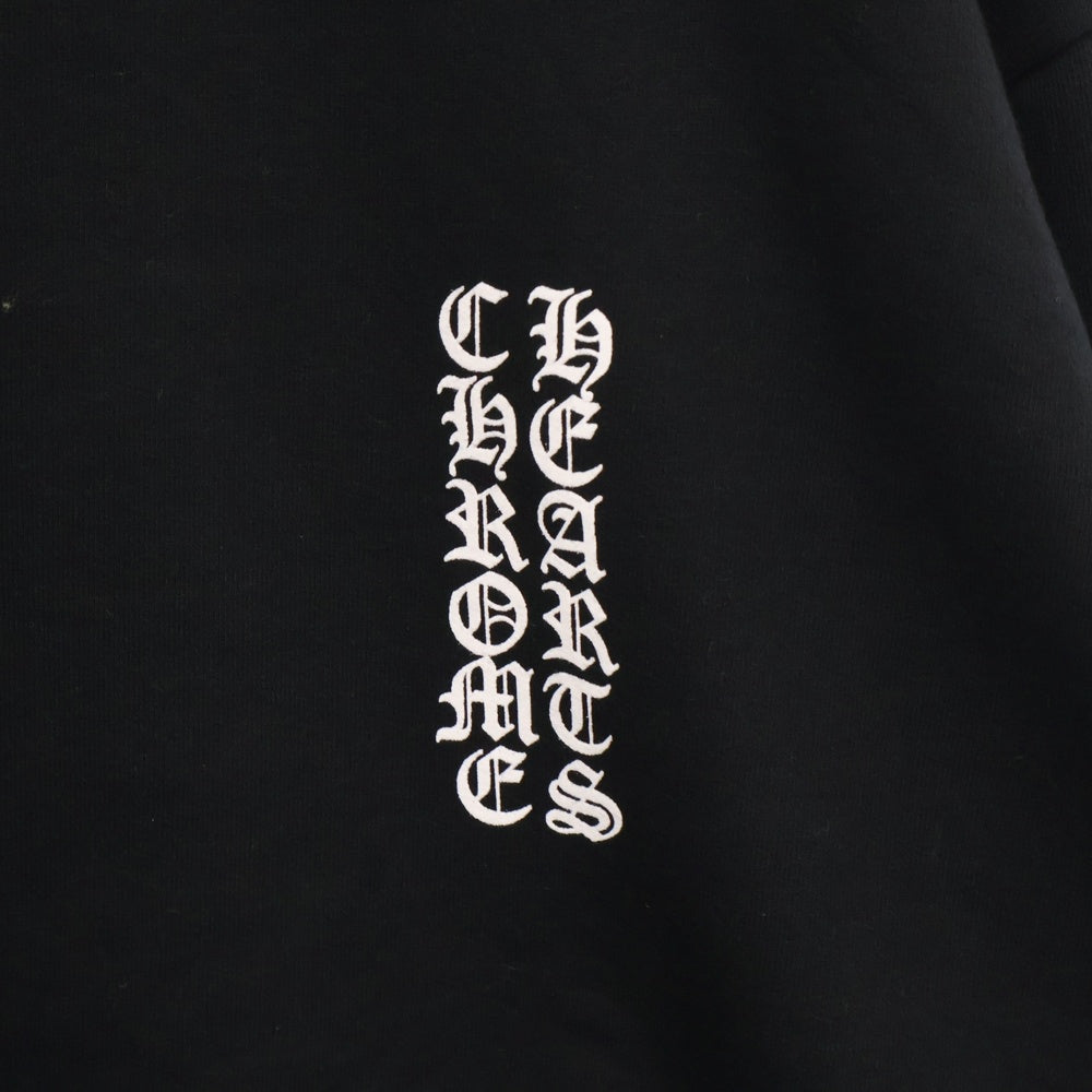 CHROME HEARTS(クロムハーツ) SWTSHRT PLVR アームロゴプリント プルオーバーパーカー ブラック