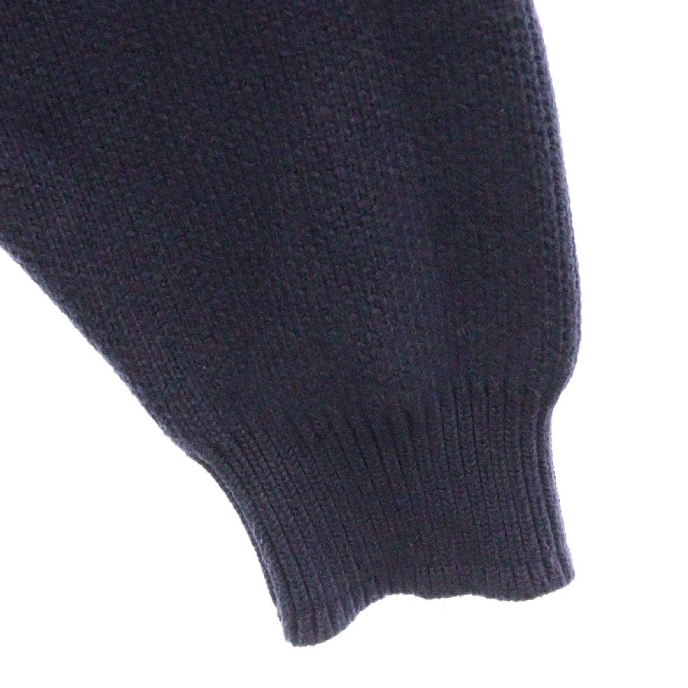 9090(ナインティナインティ) Big Heisei Logo Crewneck Knit 平成ロゴ クルーネック ニット ネイビー NN1611