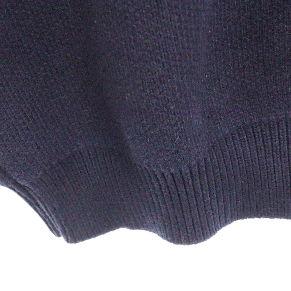 9090(ナインティナインティ) Big Heisei Logo Crewneck Knit 平成ロゴ クルーネック ニット ネイビー NN1611
