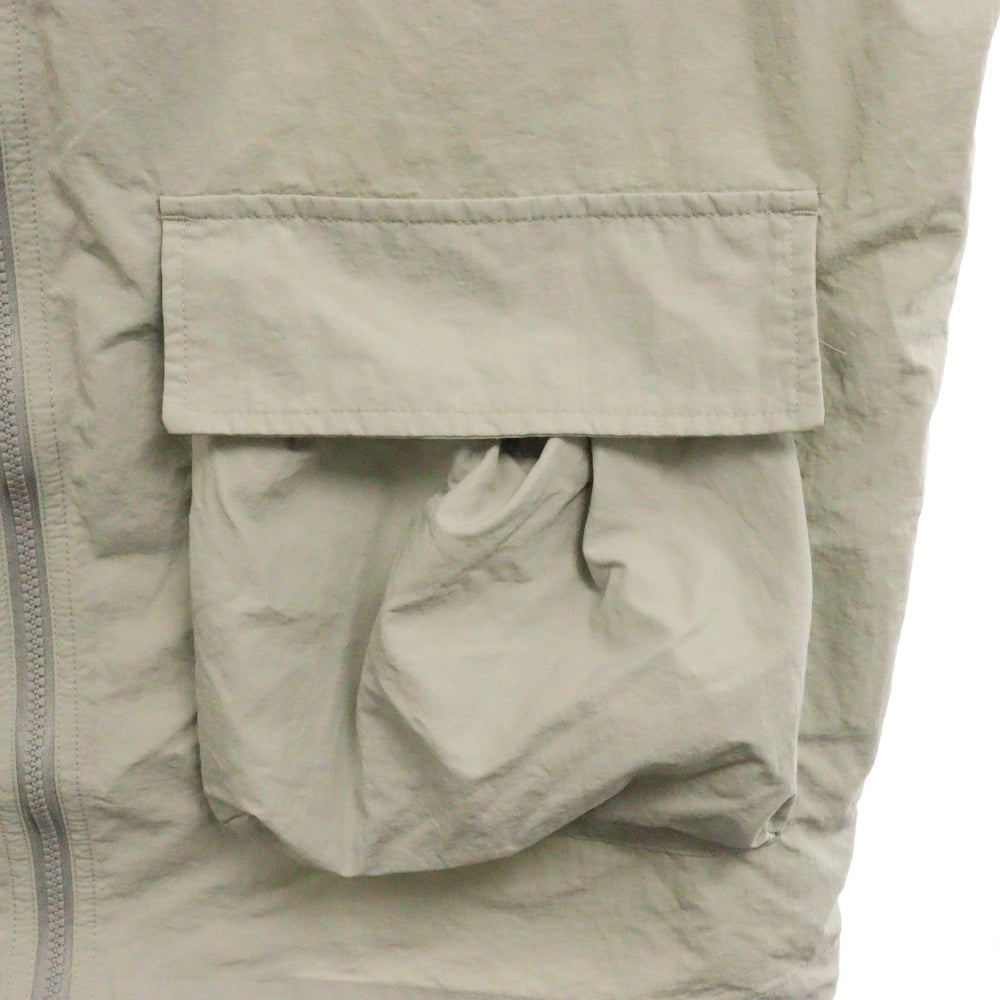 9090(ナインティナインティ) Big Pocket Nylon Jacket ビックポケット ナイロンジャケット グレー NN1704