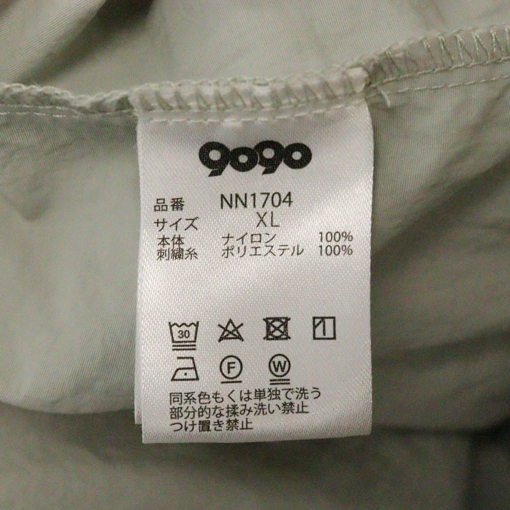 9090(ナインティナインティ) Big Pocket Nylon Jacket ビックポケット ナイロンジャケット グレー NN1704