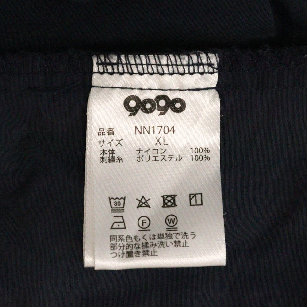 9090(ナインティナインティ) Big Pocket Nylon Jacket ビックポケット ナイロンジャケット ネイビー NN1704
