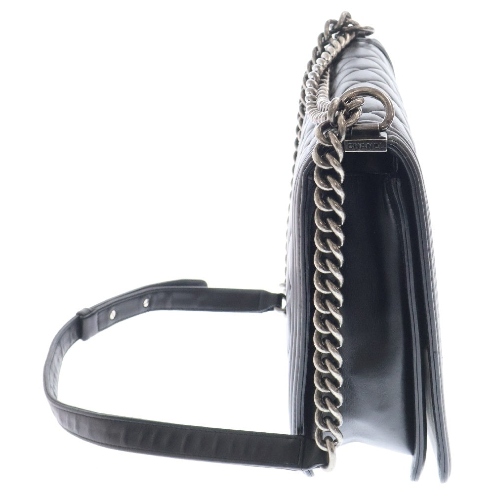 CHANEL(シャネル) ボーイシャネル30 ラムスキン チェーンショルダーバッグ レディース ブラック A92193