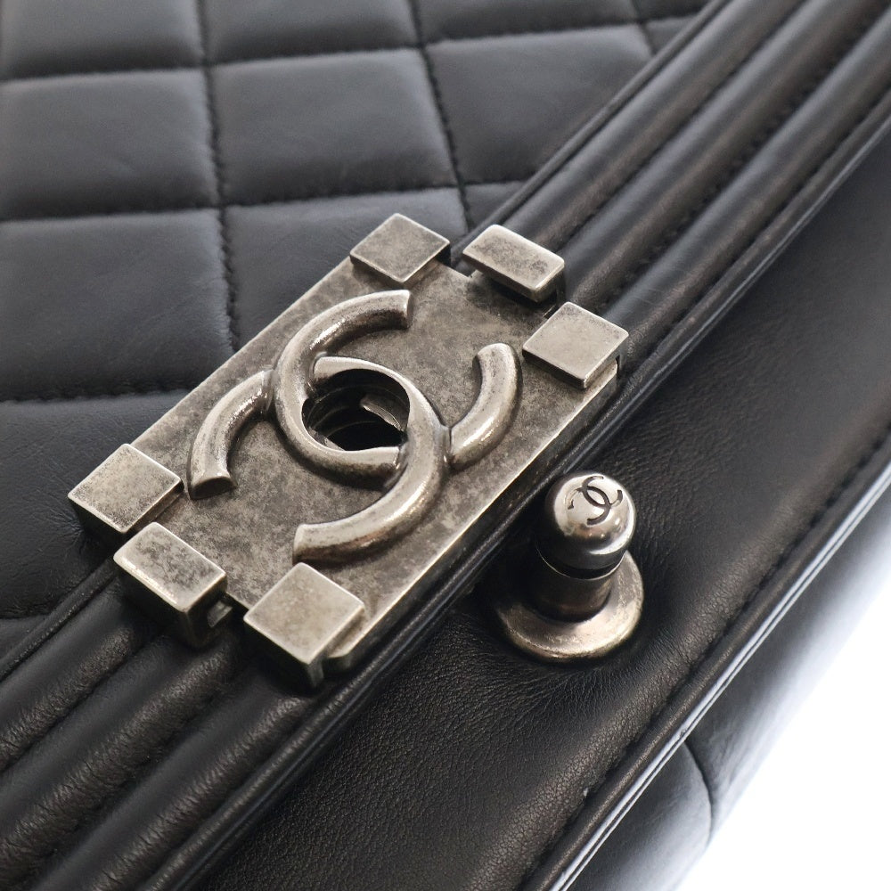 CHANEL(シャネル) ボーイシャネル30 ラムスキン チェーンショルダーバッグ レディース ブラック A92193