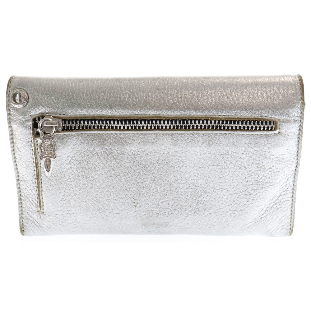 CHROME HEARTS(クロムハーツ) WAVE ウェーブ レザーウォレット 財布 シルバー