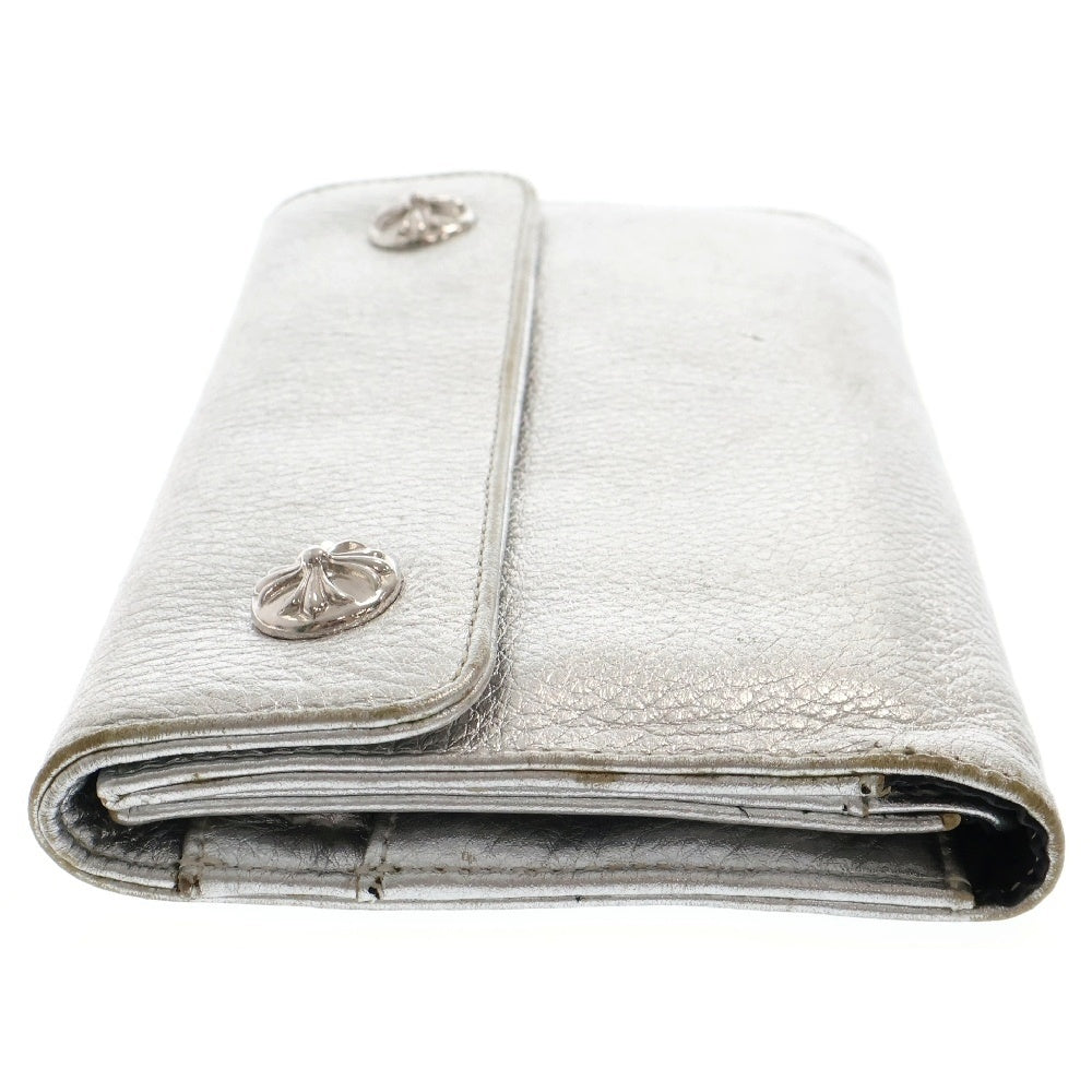 CHROME HEARTS(クロムハーツ) WAVE ウェーブ レザーウォレット 財布 シルバー