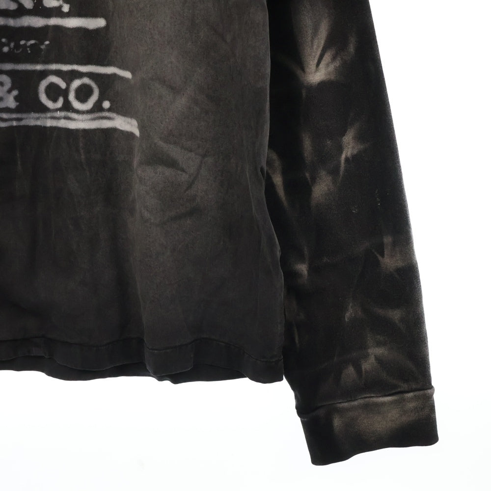 DIESEL(ディーゼル) 24SS Faded Bowling Shirt With Logo Graphic 長袖シャツ ブラックA15072