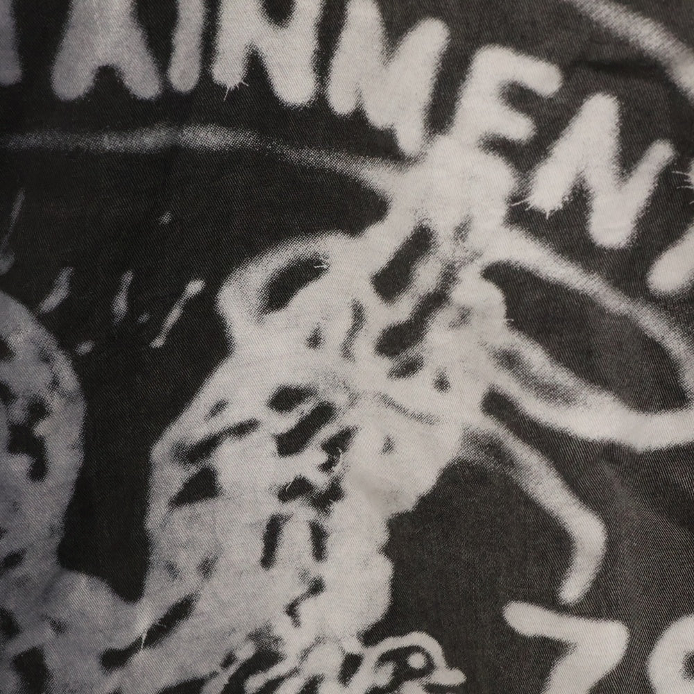 DIESEL(ディーゼル) 24SS Faded Bowling Shirt With Logo Graphic 長袖シャツ ブラックA15072