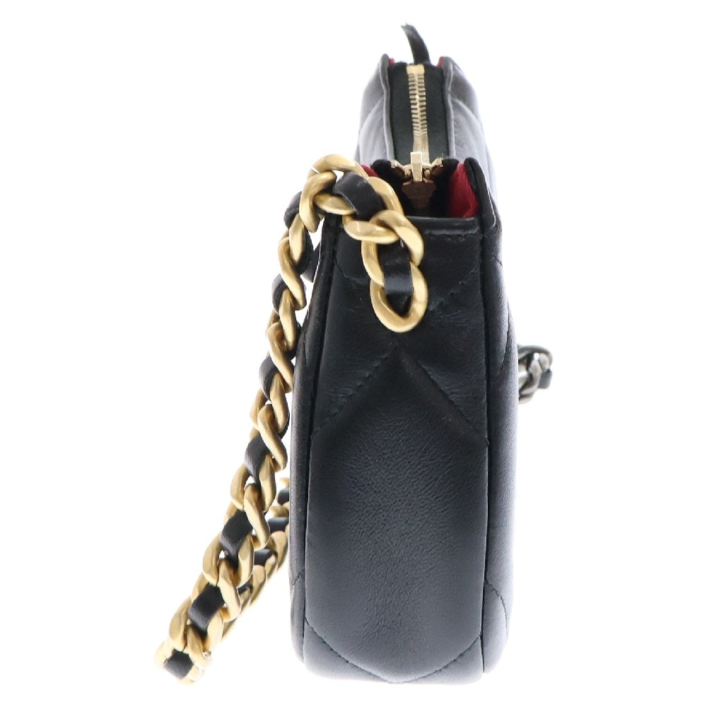 CHANEL(シャネル) シャネル19 ライン チェーンクラッチ ショルダーバッグ レディース ブラック AP3763