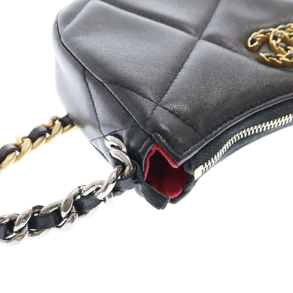 CHANEL(シャネル) シャネル19 ライン チェーンクラッチ ショルダーバッグ レディース ブラック AP3763