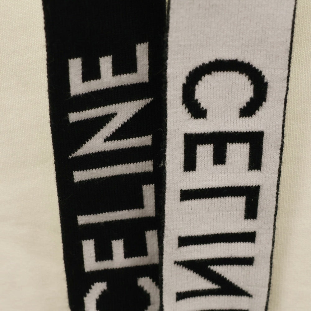 CELINE(セリーヌ) ルーズ コットンフリース ロゴドロー プルオーバーパーカー ホワイト 2Y468670Q 01QI