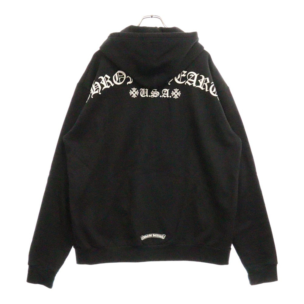 CHROME HEARTS(クロムハーツ) DAGGER ZIP HOODIE ダガー ジップアップパーカー フーディー ブラック