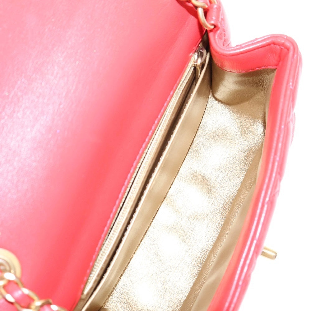 CHANEL(シャネル) ミニマトラッセ ココマーク チェーンショルダーバッグ レッド AS1786