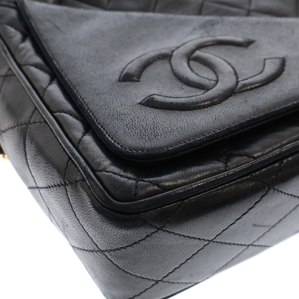 CHANEL(シャネル) マトラッセ ココマーク フリンジ チェーンショルダーバッグ レディース ブラック