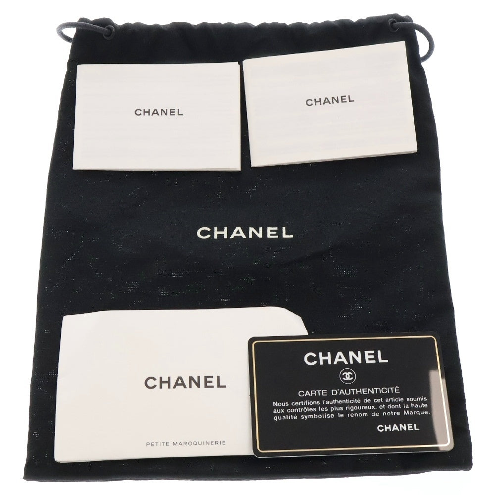 CHANEL(シャネル) マトラッセ キャビアスキン ラウンド チェーンポーチ ショルダーバッグ レディース ライトグリーン