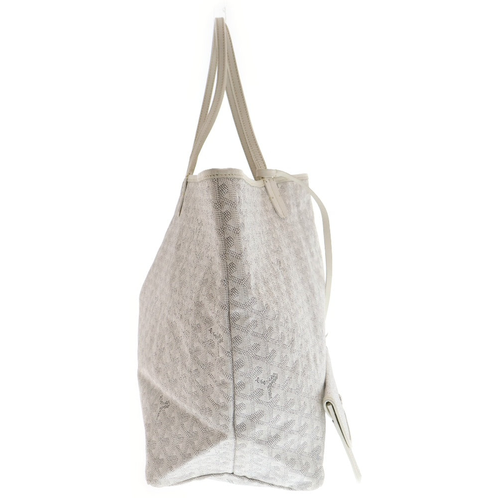 GOYARD(ゴヤール) SAINT LOUIS TOTE GM サンルイ ヘリンボーン PVCトートバッグ ホワイト