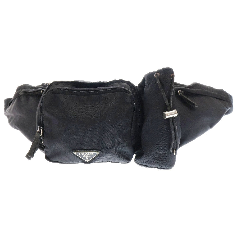 PRADA(プラダ) テクニカルファブリック ベルトバッグ ボディバッグ 2VL056 ブラック
