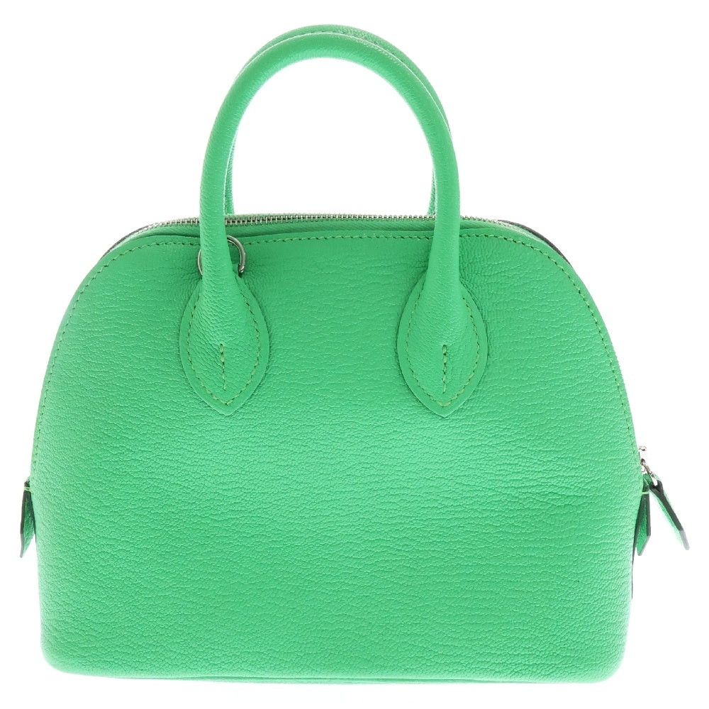 HERMES(エルメス) ボリード1923 ミニ 2WAY ショルダー ハンドバッグ W刻印 ヴェールコミック ヴェールフィズ シルバー金具 グリーン