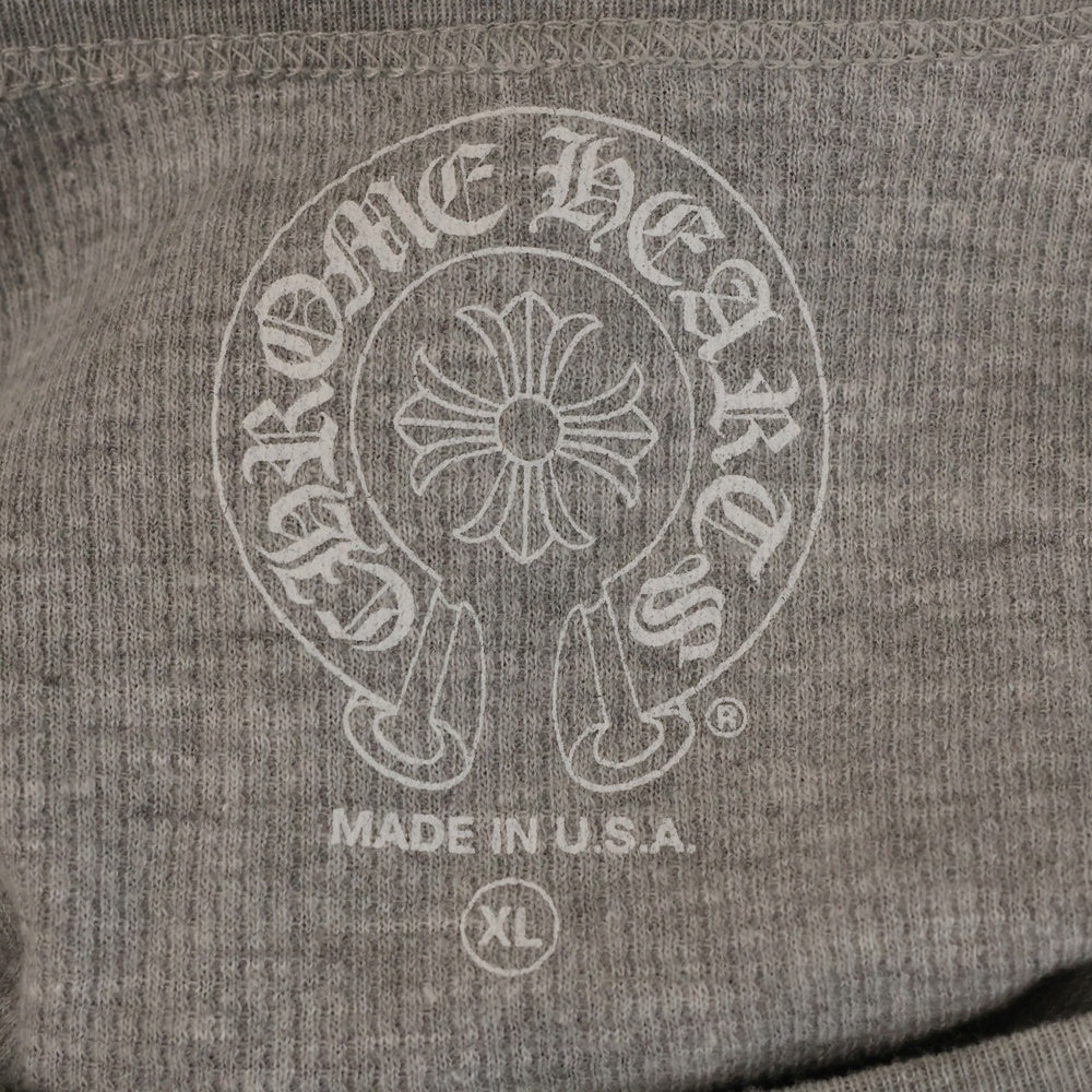 CHROME HEARTS(クロムハーツ) Thermal L/S ヴァインダガー バックプリント サーマル 長袖カットソー グレー