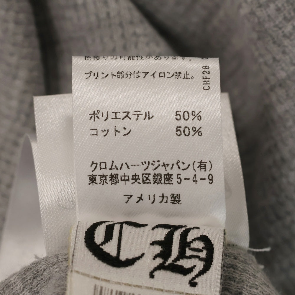 CHROME HEARTS(クロムハーツ) Thermal L/S ヴァインダガー バックプリント サーマル 長袖カットソー グレー
