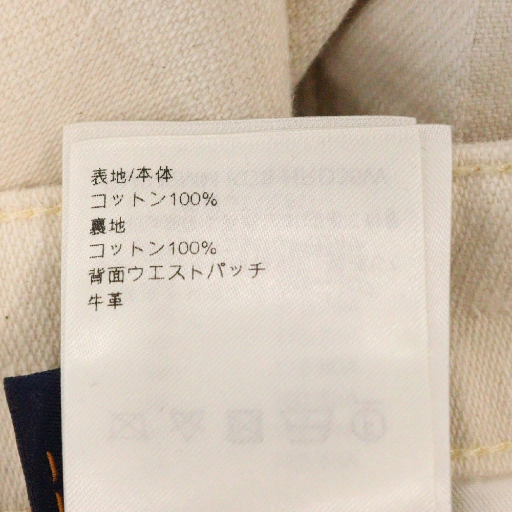 LOUIS VUITTON(ルイヴィトン) 24AW ダモフラージュ・ジャカード ダミエ デニムスケートパンツ デニムパンツ RM242MM KCS HRD35W ホワイト