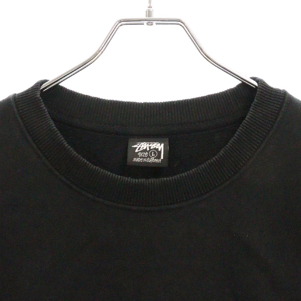 STUSSY(ステューシー) 23AW CLASSIC DOT SWEAT クラシックドット バックプリントスウェットトレーナー ブラック