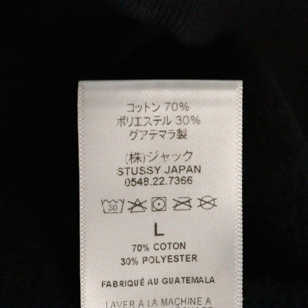 STUSSY(ステューシー) 23AW CLASSIC DOT SWEAT クラシックドット バックプリントスウェットトレーナー ブラック
