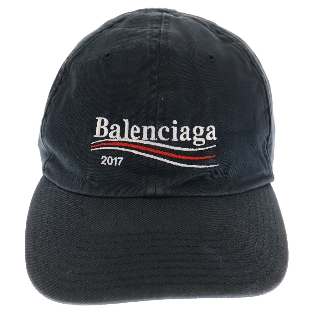BALENCIAGA(バレンシアガ) 17AW Campaign Logo Cap キャンペーンロゴ キャップ ブラック 474622