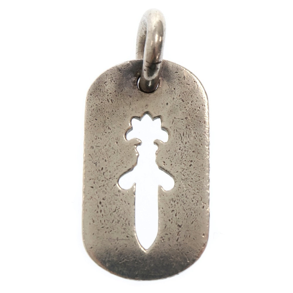 CHROME HEARTS(クロムハーツ) D TAG SML CO DAG カットアウト スモールダガードッグタグ ネックレストップ シルバー