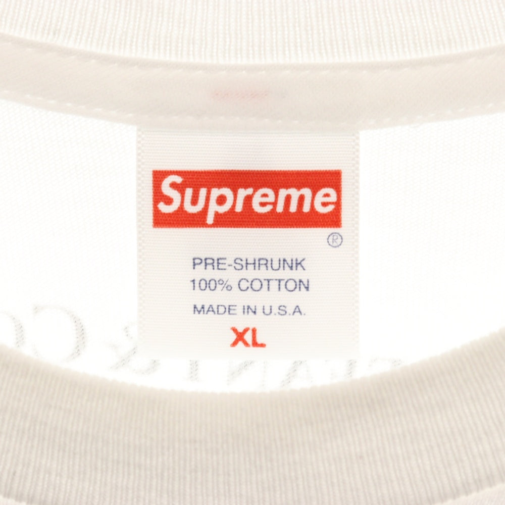 SUPREME(シュプリーム) 21AW ×TIFFANY&Co.Box Logo Tee ティファニー ボックスロゴ プリント半袖Tシャツ ホワイト