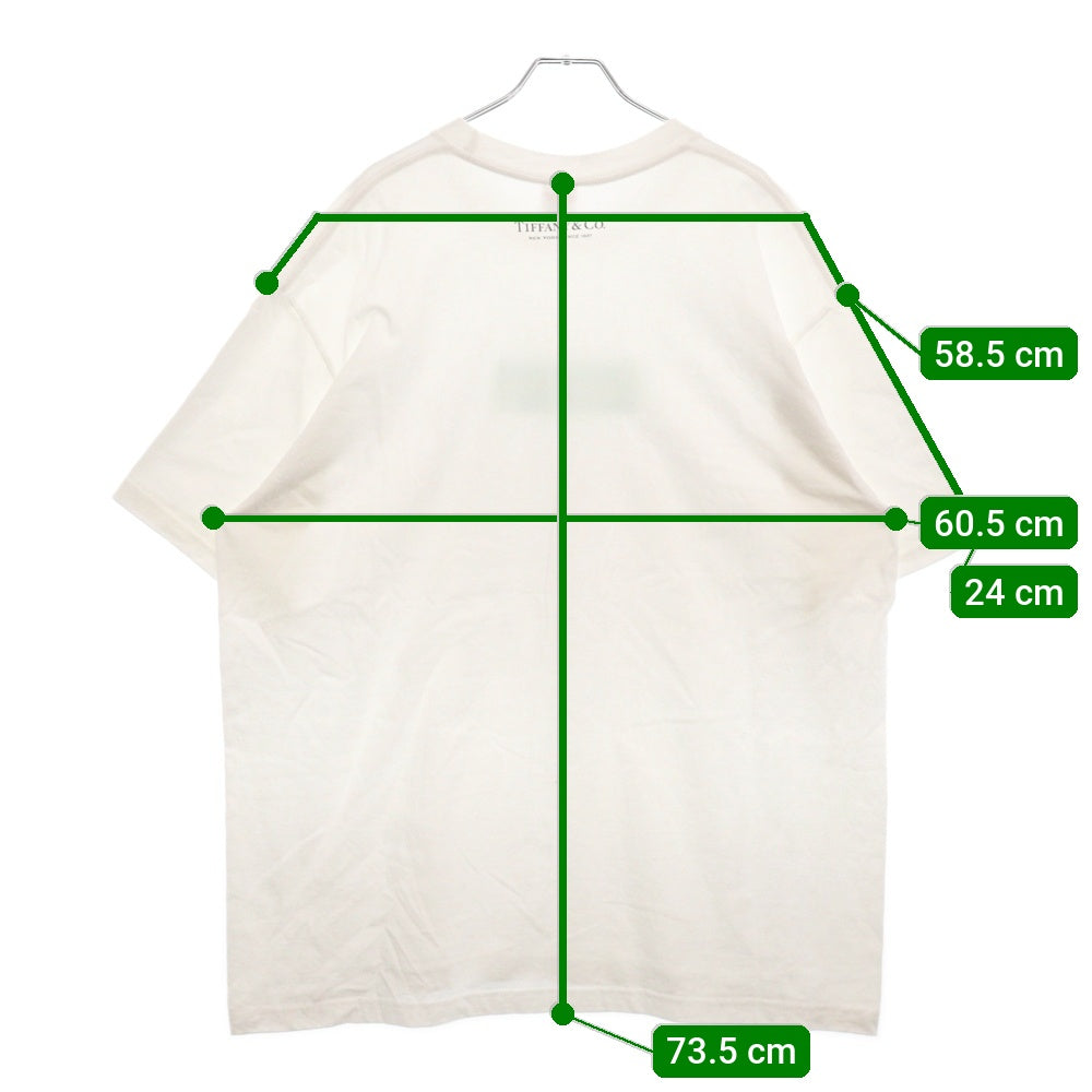 SUPREME(シュプリーム) 21AW ×TIFFANY&Co.Box Logo Tee ティファニー ボックスロゴ プリント半袖Tシャツ ホワイト