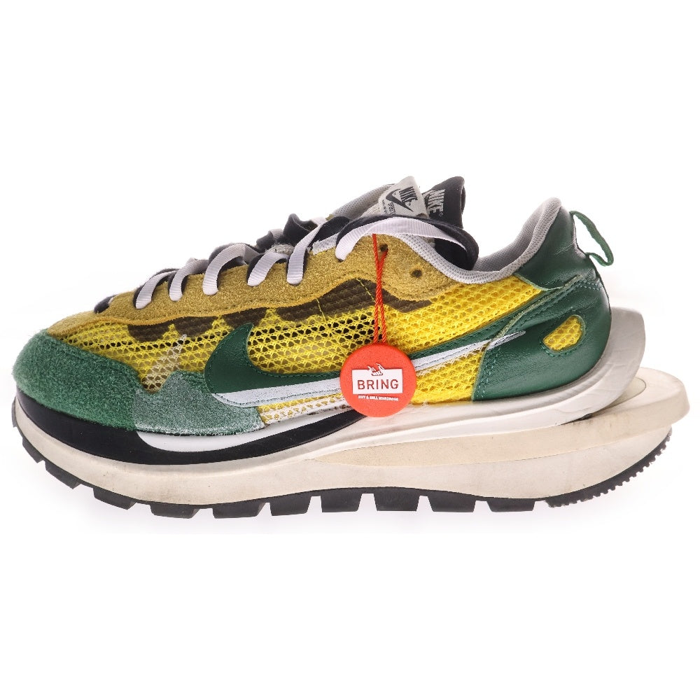 NIKE(ナイキ) ×sacai Vapor Waffle Tour ×サカイ ヴェイパー ワッフル ローカットスニーカー グリーン/イエロー US8/26cm CV1363-700