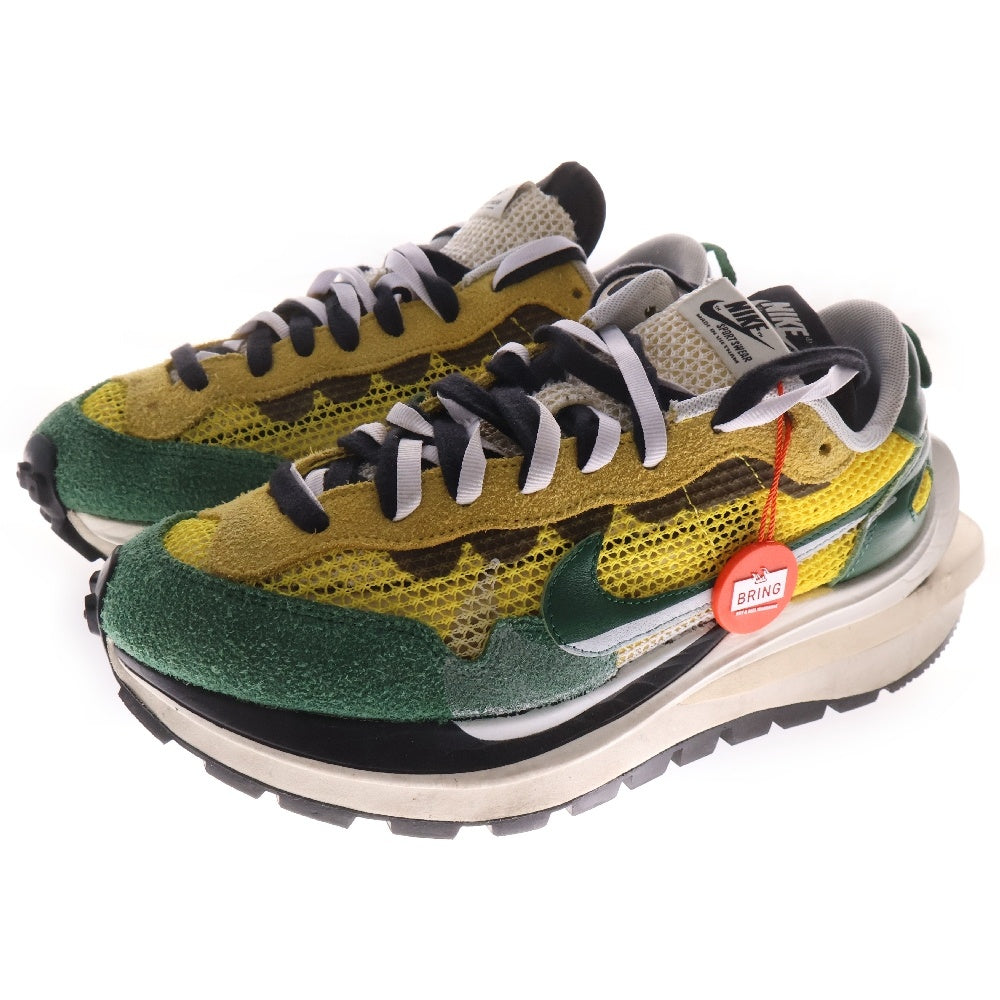 NIKE(ナイキ) ×sacai Vapor Waffle Tour ×サカイ ヴェイパー ワッフル ローカットスニーカー グリーン/イエロー US8/26cm CV1363-700