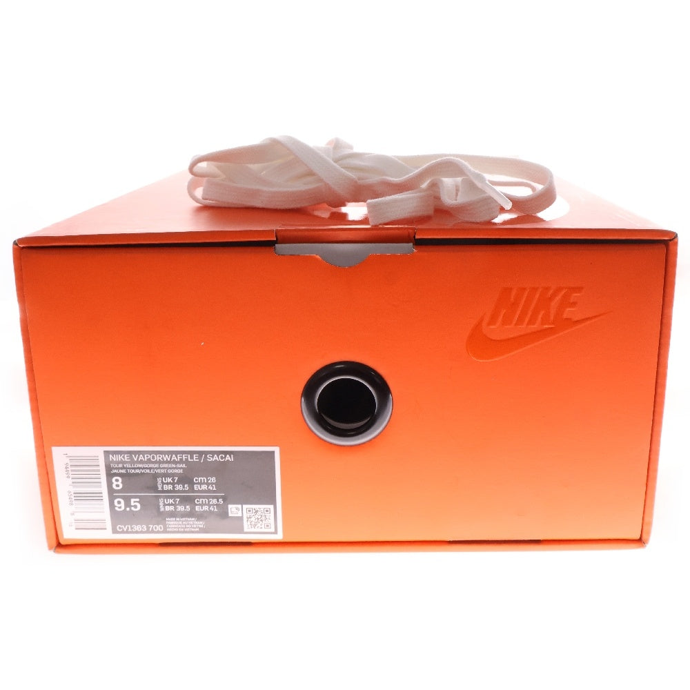 NIKE(ナイキ) ×sacai Vapor Waffle Tour ×サカイ ヴェイパー ワッフル ローカットスニーカー グリーン/イエロー US8/26cm CV1363-700