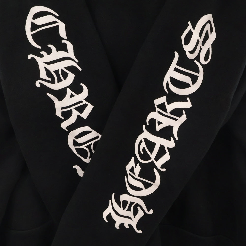 CHROME HEARTS(クロムハーツ) SWTSHRT PLVR ネックロゴプリント クルーネックスウェット トレーナー ブラック